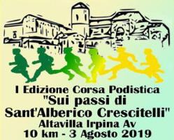 Sui passi di Sant'Alberico Crescitelli 2019 gara podistica di Altavilla Irpinia