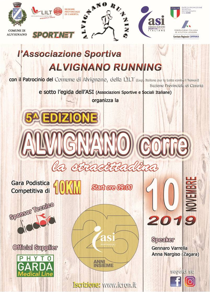 Alvignano Corre 2019 gara podistica