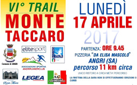Trail Monte Taccaro anno 2017