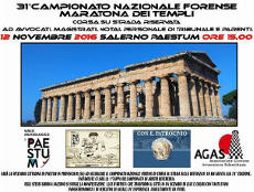 Paestum Capaccio Campionato Nazionale FORENSE 2016 gara podistica