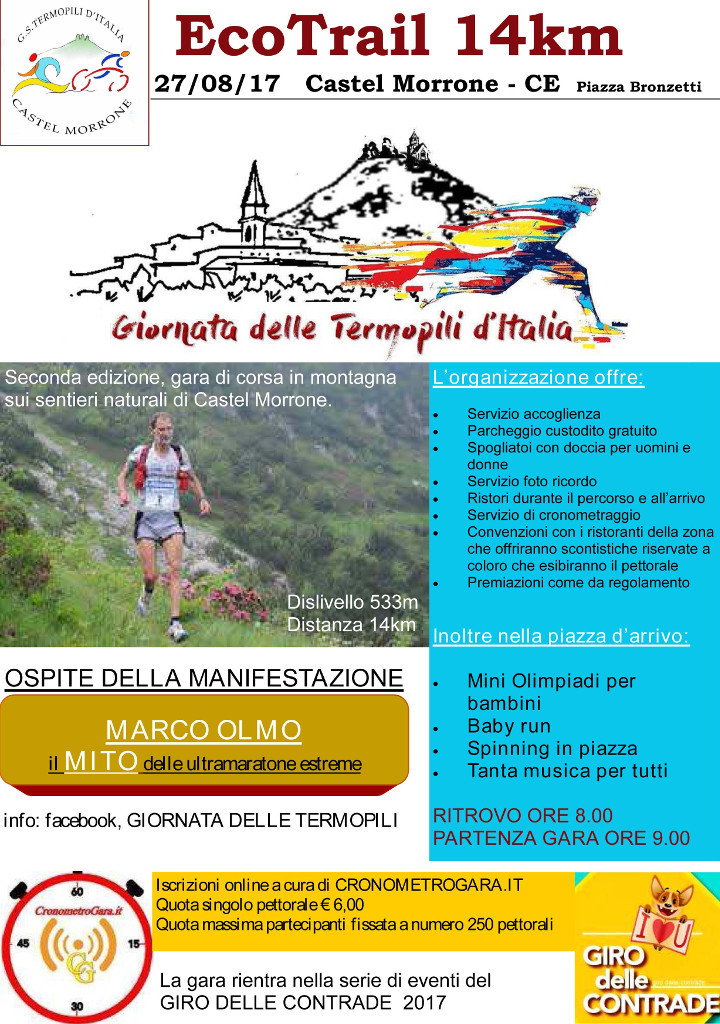 Castel Morrone Eco Trail Termopili 2017