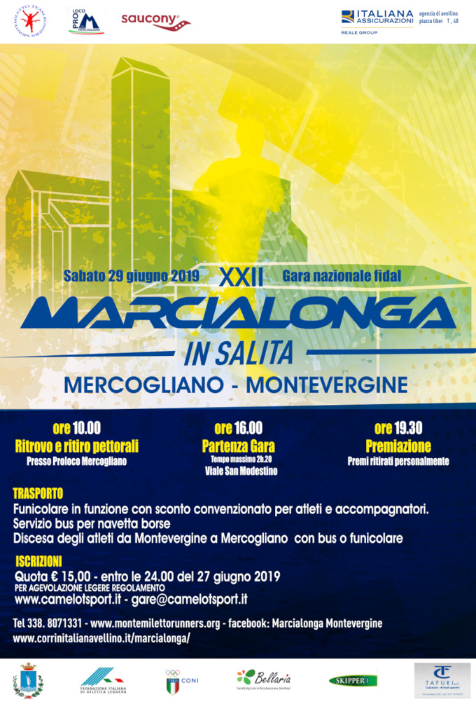 Marcialonga Mercogliano-Montevergine 2019 gara podistica