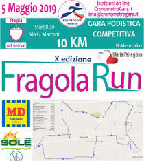 Fragola Run 2019 gara podistica di Parete