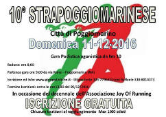 Poggiomarino gara podistica Strapoggiomarino anno 2016