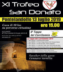 Trofeo San Donato 2019 gara podistica di Pontelandolfo