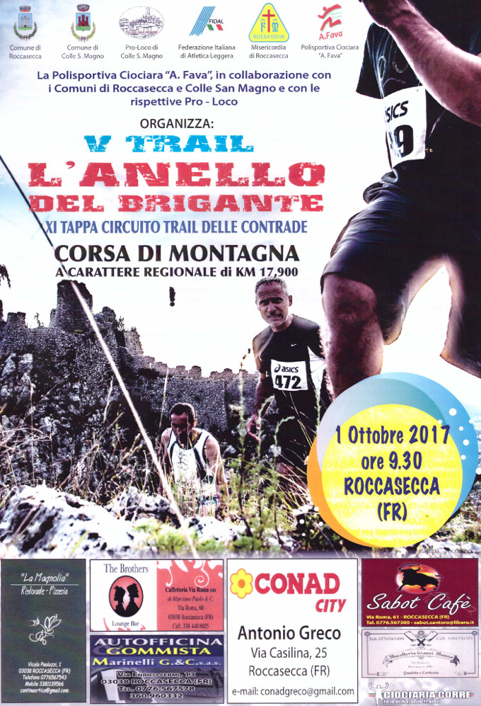 Roccasecca trail Anello del Brigante 2017