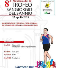 Trofeo San Giorgio del Sannio 2019 gara podistica