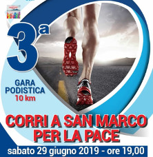 Corri a San Marco Evangelista per la pace 2019 gara podistica
