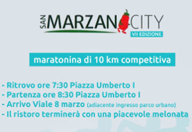 San Marzano City 2019 gara podistica