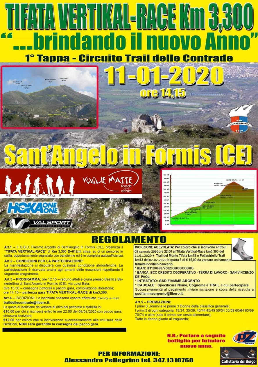 Tifata vertikal race 2020 Sant'Angelo in Formis