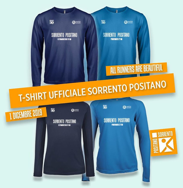 T-shirt ufficiale della SorrentoPositano 2019