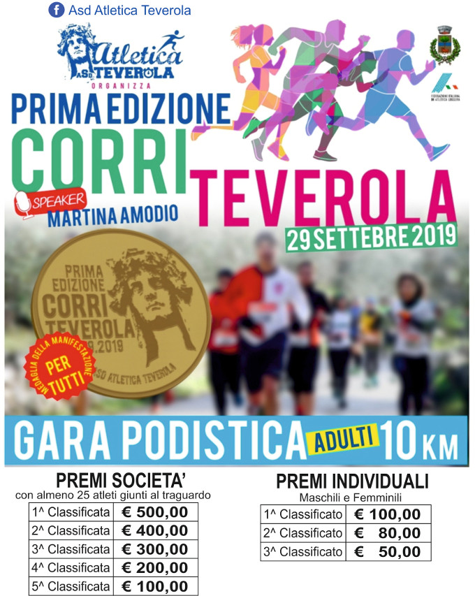 Corri Teverola 2019 gara di Teverola